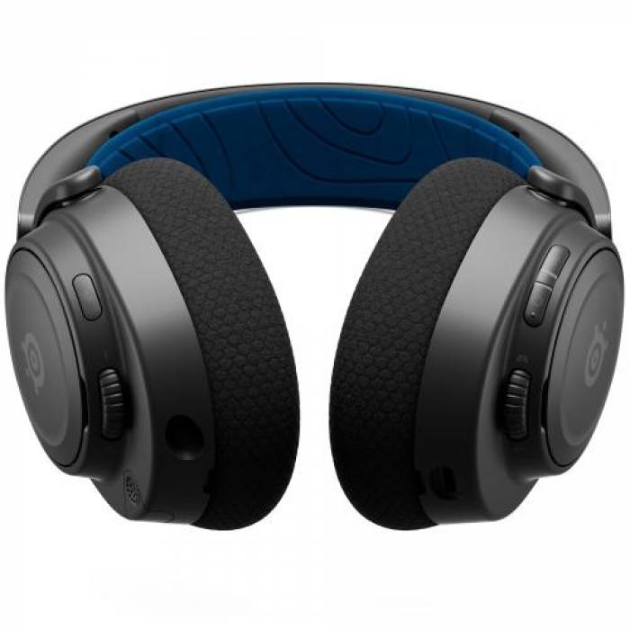 Casti cu microfon SteelSeries Arctis Nova 7P, USB Wireless/Bluetooth, Black-Blue