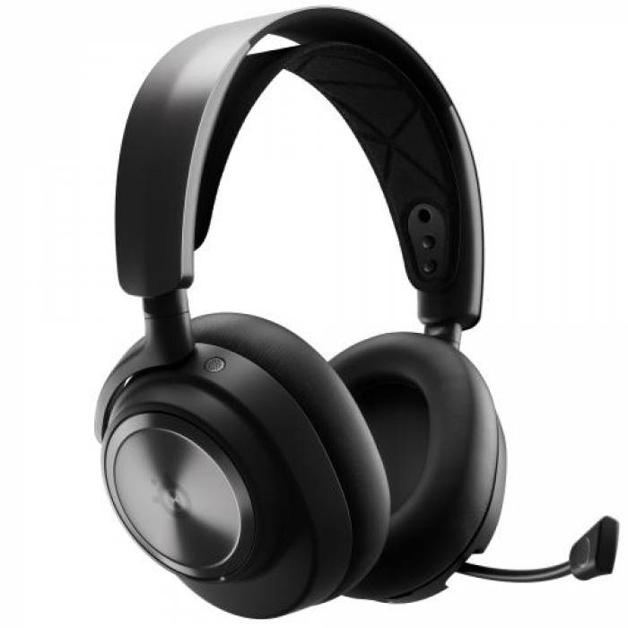 Casti cu microfon SteelSeries Arctis Nova Pro Wireless, USB Wireless/Bluetooth, Black