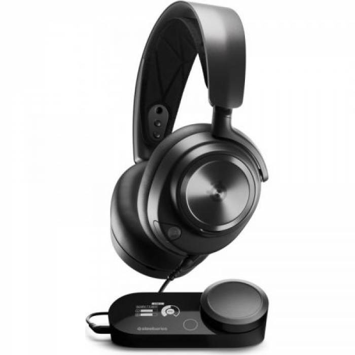 Casti cu microfon SteelSeries Arctis Nova Pro X, USB/3.5mm jack, Black