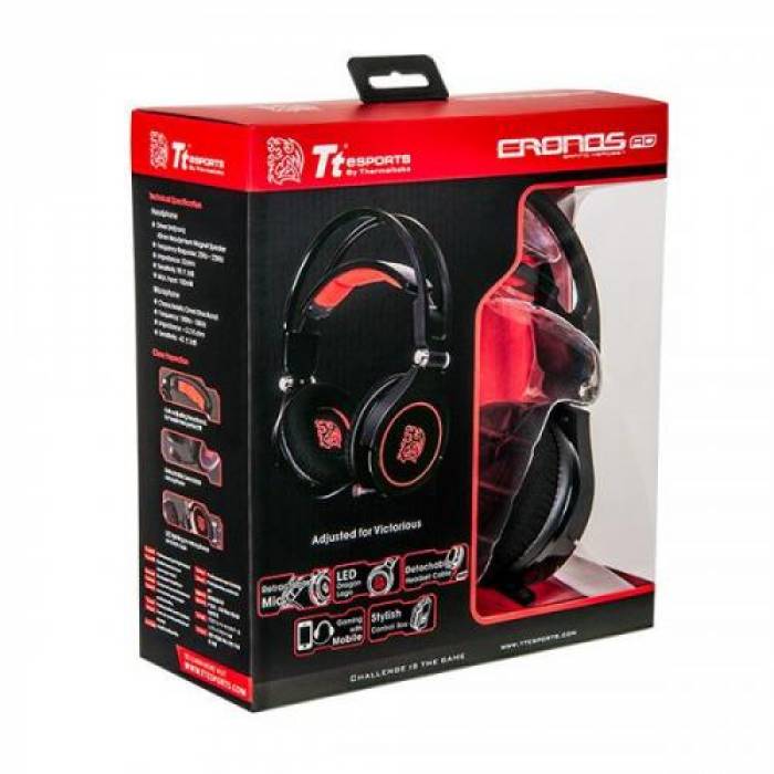 Casti cu microfon Thermaltake eSPORTS CRONOS AD Black