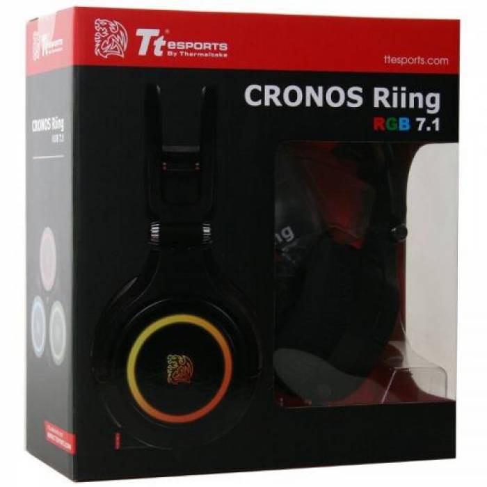 Casti cu microfon Tt eSPORTS by Thermaltake CRONOS Riing RGB 7.1