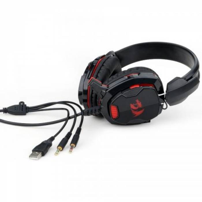 Casti Gaming Redragon Glaucus Black