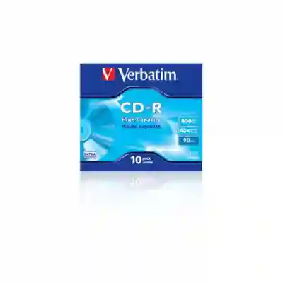 CD-R Verbatim 40x, 800MB, 1buc, Jewel case