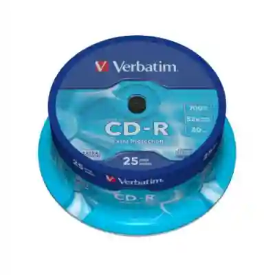 CD-R Verbatim 52x, 700MB, 25 buc, Extra Protection Spindle
