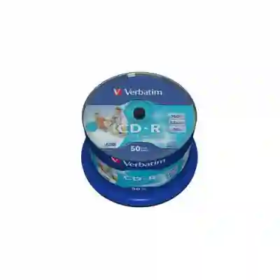 CD-R Verbatim 52X, 700MB, 50buc, Spindle