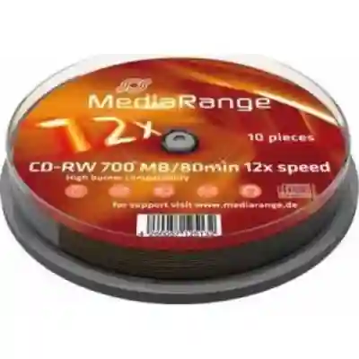 CD-RW MediaRange MR235 12x, 700MB, 10buc