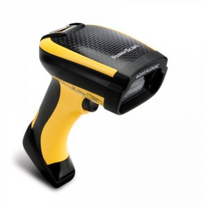 Cititor coduri de bare Datalogic PowerScan PBT9501-HPRBK10EU, 2D, Bluetooth, USB, RS232, Black-Yellow