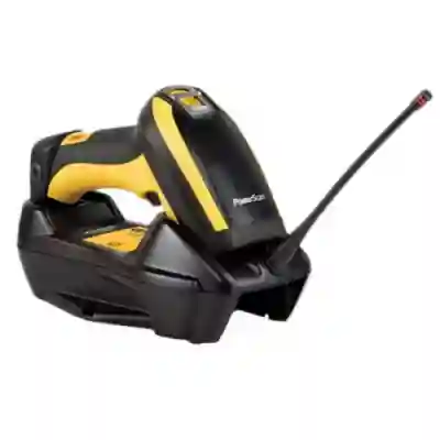 Cititor coduri de bare Datalogic PowerScan PM9100, 1D, multi-ID, USB, RB, kit, Black-Yellow