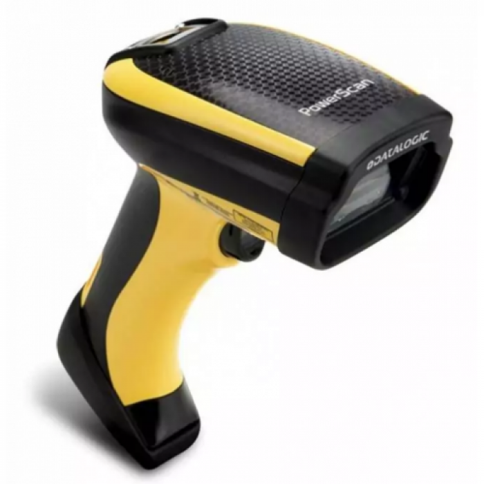 Cititor coduri de bare Datalogic PowerScan PM9100, 1D, multi-ID, USB, RB, kit, Black-Yellow