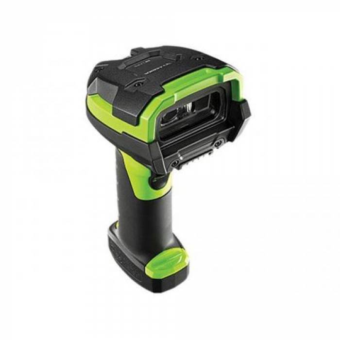 Cititor coduri de bare Zebra DS3678-SR, 2D, Bluetooth, Cradle, Black-Green