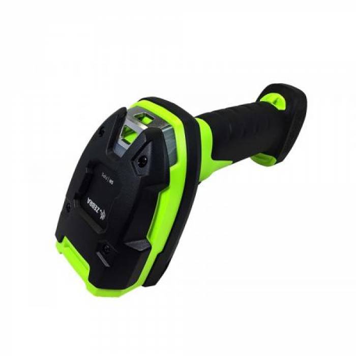 Cititor coduri de bare Zebra LI3678-SR, 1D, Bluetooth, Black-Green