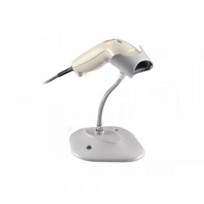 Cititor coduri de bare Zebra Motorola Symbol LS1203, 1D, USB, Stand, White