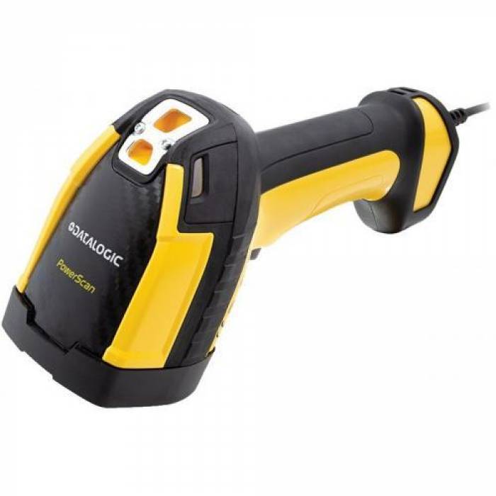 Cititor de coduri de bare Datalogic PowerScan PD9630-HP, 2D, USB, RS232, Black-Yellow