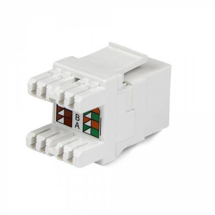 Conector Startech C6KEY110SWH, White