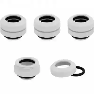 Conectori watercooling Corsair Hydro X Series XF Hardline 12mm OD Fitting Four Pack, White