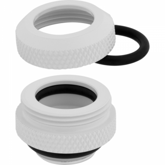Conectori watercooling Corsair Hydro X Series XF Hardline 12mm OD Fitting Four Pack, White