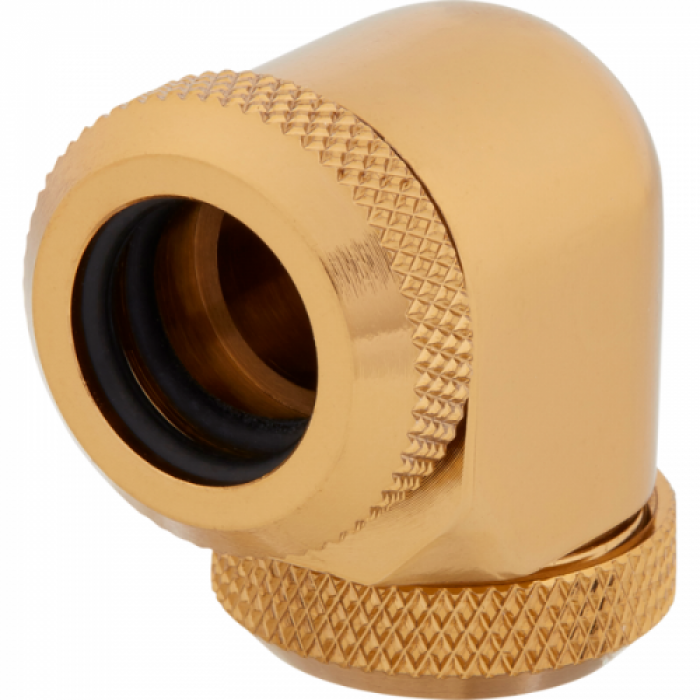 Conectori watercooling Corsair Hydro X Series XF Hardline 90 12mm OD Fitting Twin Pack, Gold