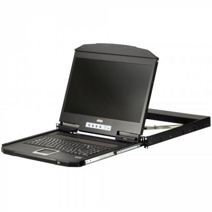 Consola KVM Aten CL3100NX-ATA-AG, 18.5inch, 1x VGA, Black