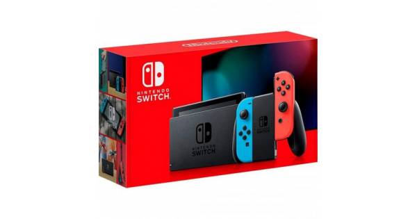 Consola Nintendo Switch Joy-Con Neon Red-Blue, Black