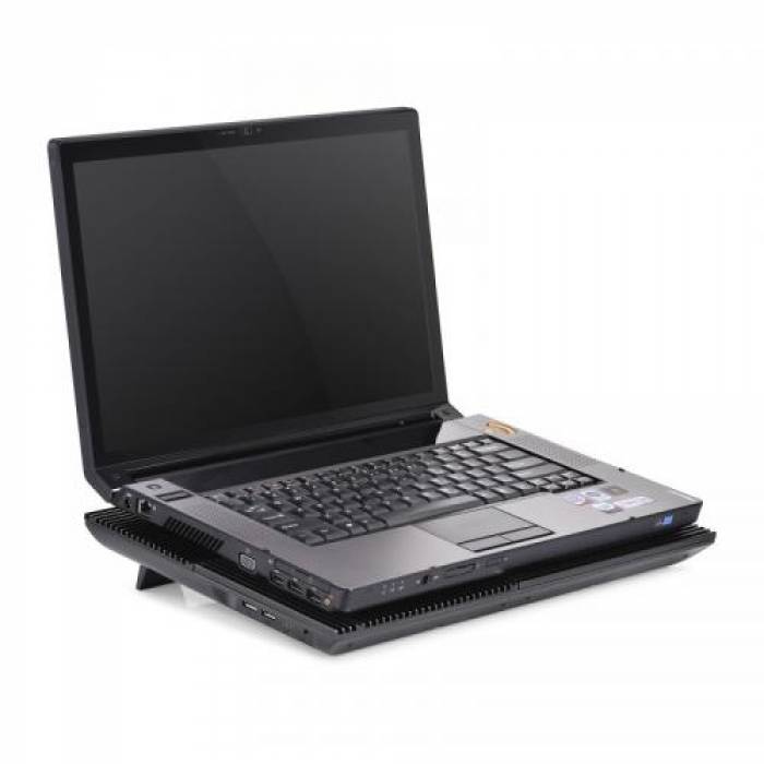 Cooler Pad Deepcool Multi Core X8 pentru laptop de 17inch, Black