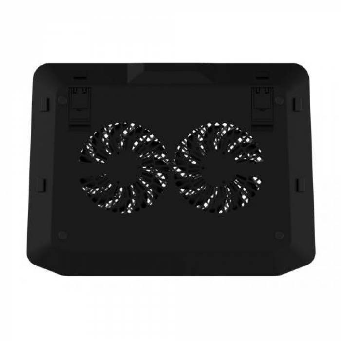 Cooler Pad Deepcool N80 RGB pentru laptop de 17.3inch, Black