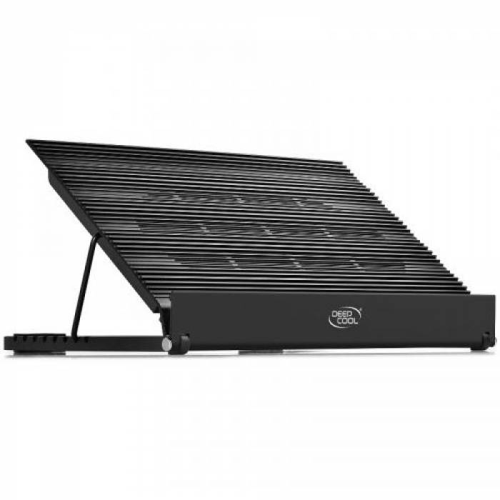 Cooler Pad Deepcool N9 EX pentru laptop de 17inch, Black