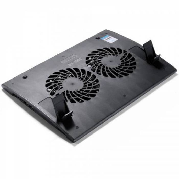 Cooler Pad Deepcool Wind Pal FS pentru laptop de 17inch, Black