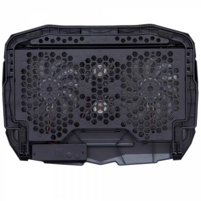 Cooler Pad Spacer SPS-Gaming pentru laptop de 17inch, Black