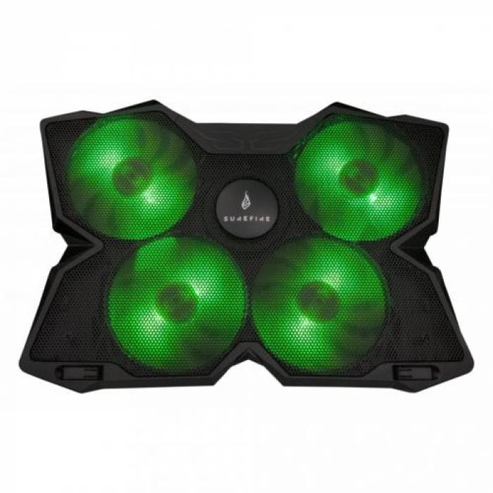 Cooler Pad SureFire by Verbatim Bora, 17inch, Black-Green