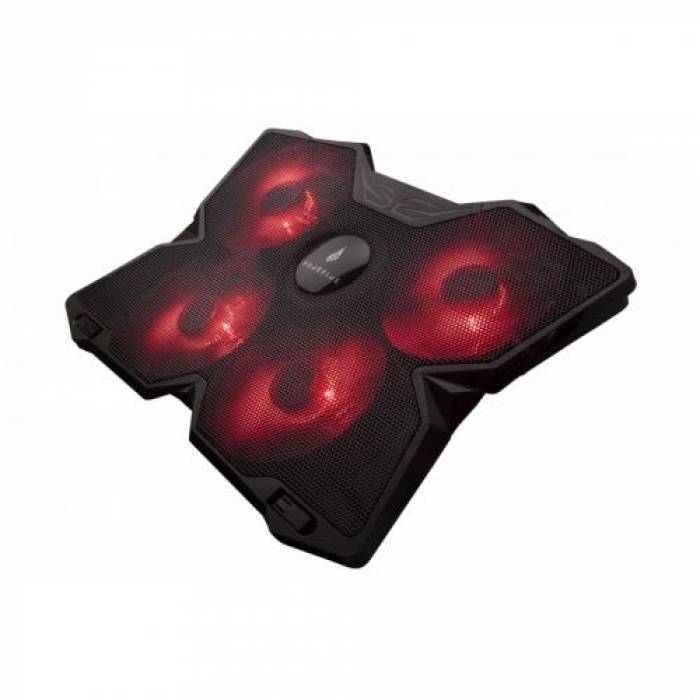 Cooler Pad SureFire by Verbatim Bora, 17inch, Black-Red