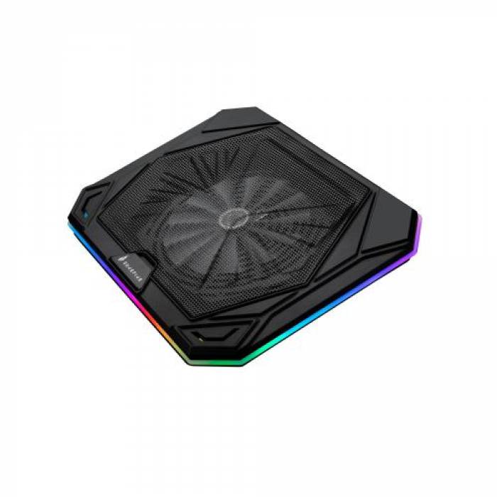 Cooler Pad SureFire by Verbatim Bora X1,17.3 inch, RGB LED, Black