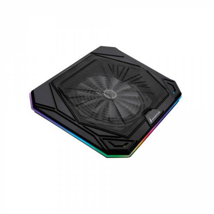 Cooler Pad SureFire by Verbatim Bora X1,17.3 inch, RGB LED, Black