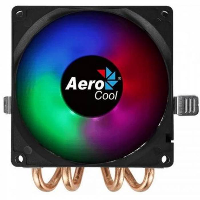 Cooler procesor Aerocool Air Frost 4 FRGB, 90mm, Black