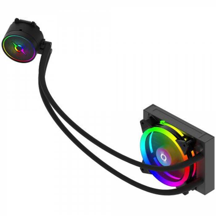 Cooler procesor AQIRYS Aquarius 120 AiO Black, 120mm