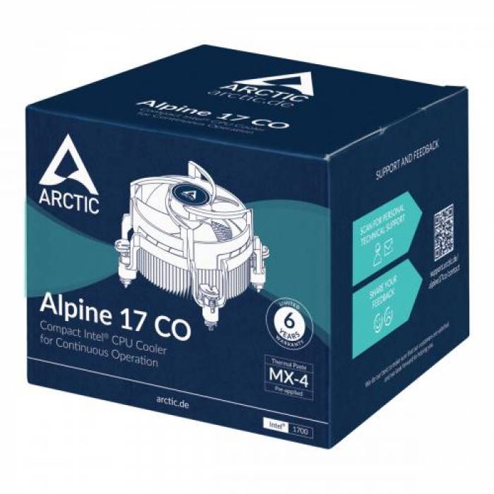 Cooler procesor Arctic Alpine 17 CO, 92mm