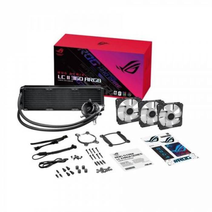 Cooler Procesor ASUS ROG STRIX LC II 360 aRGB, 3x 120mm