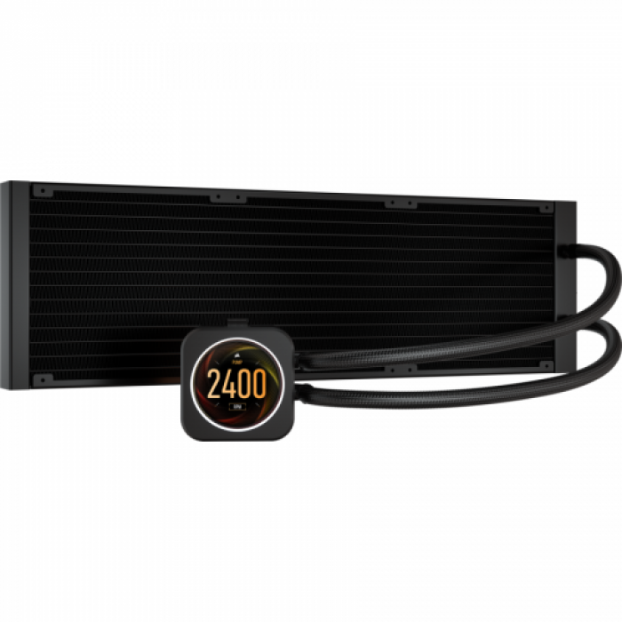 Cooler procesor Corsair H170i Elite LCD Liquid, 3x 140mm