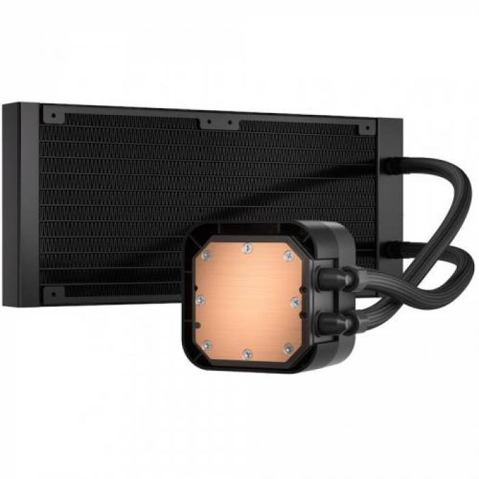 Cooler Procesor Corsair iCUE H100i ELITE LCD XT, 2x120mm