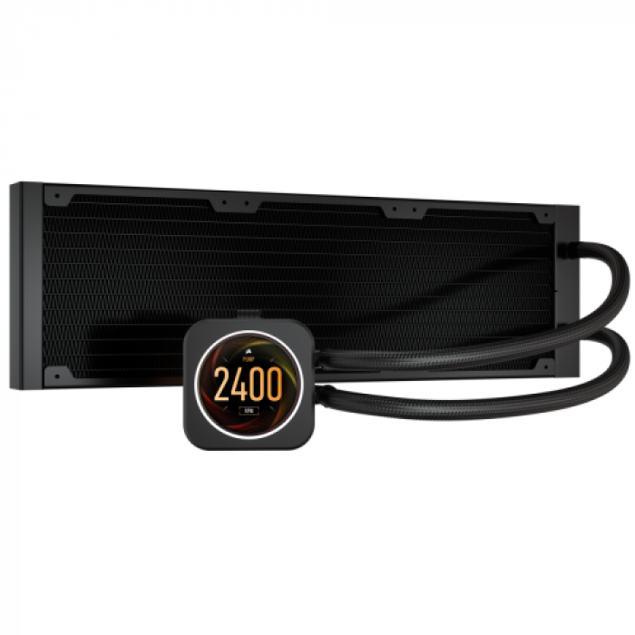 Cooler Procesor Corsair iCUE H150i Elite LCD Liquid, 3x120mm