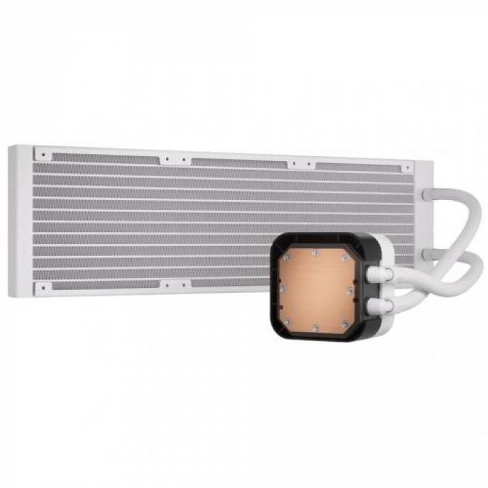 Cooler Procesor Corsair iCUE H150i ELITE LCD XT White, 3x120mm