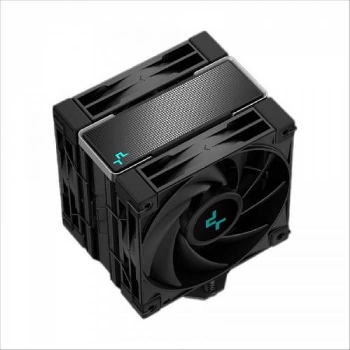 Cooler procesor Deepcool AK400 Zero Dark Plus, 2x 120mm