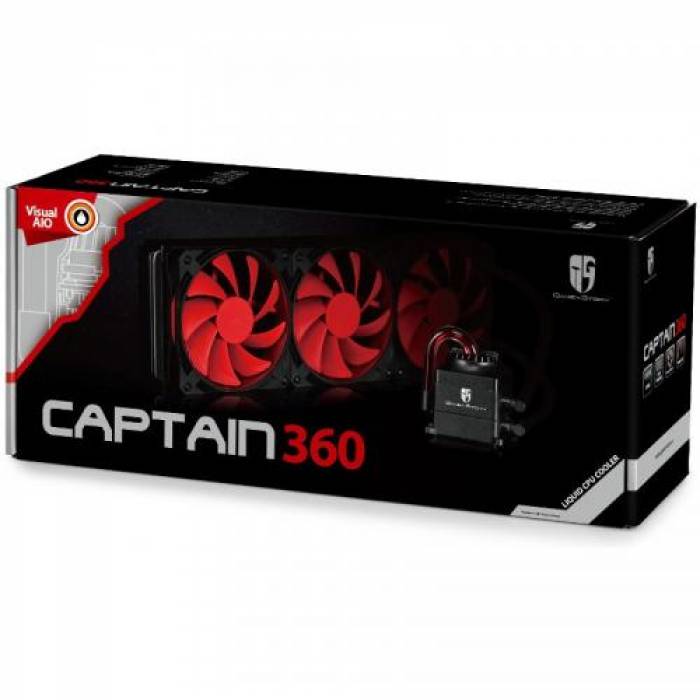 Cooler procesor Deepcool Captain 360, 3 x 120mm