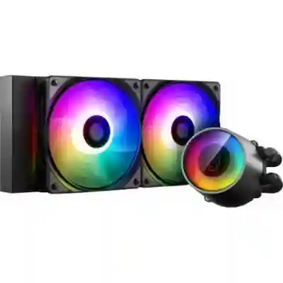 Cooler Procesor Deepcool Castle 240 RGB V2, 2 x 120 mm