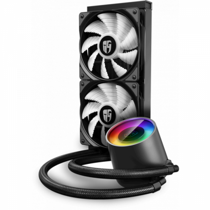 Cooler Procesor Deepcool Castle 240 RGB V2, 2 x 120 mm