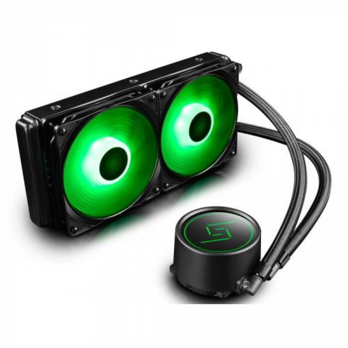 Cooler Procesor Deepcool GAMMAXX L240 LED RGB, 2x 120mm