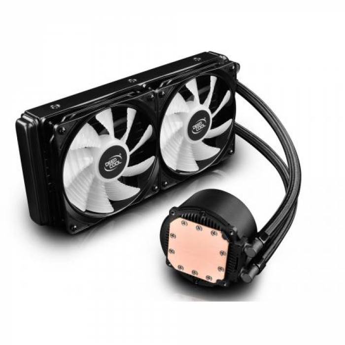 Cooler Procesor Deepcool GAMMAXX L240 LED RGB, 2x 120mm