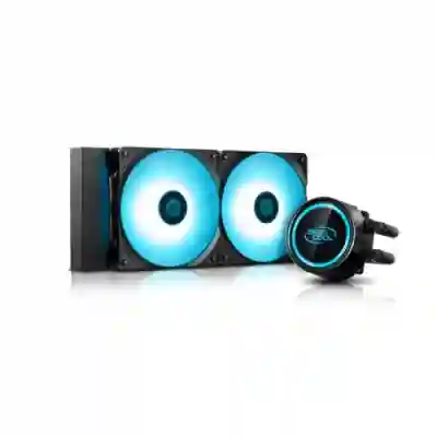 Cooler procesor Deepcool Gammaxx L240T Blue LED, 2x 120mm