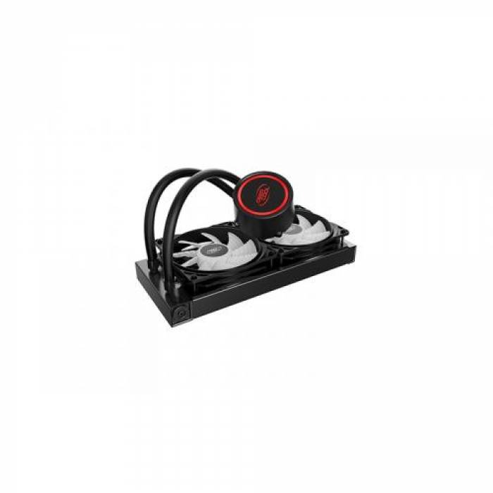 Cooler procesor Deepcool Gammaxx L240T Red LED, 2x 120mm