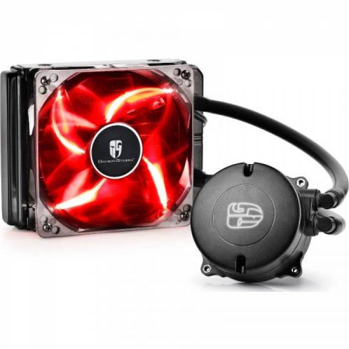 Cooler Procesor Deepcool Maelstrom 120T Red LED, 120mm