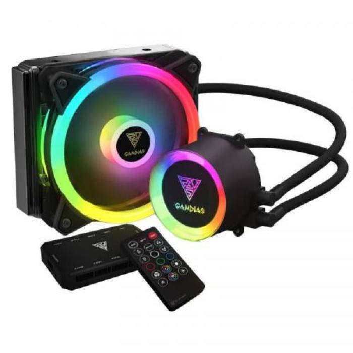 Cooler procesor Gamdias Chione E2-120R RGB, 120mm